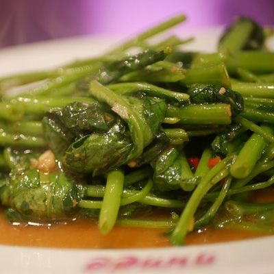 空芯菜のにんにく炒め